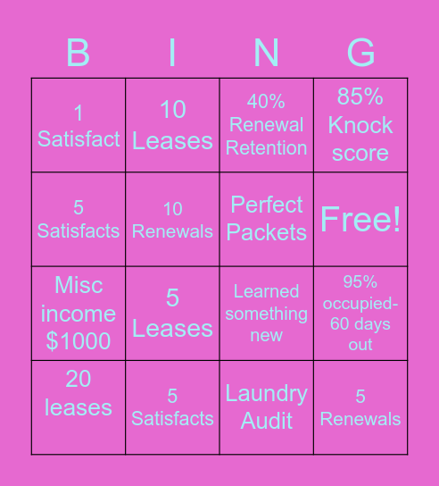 June Bingo! Bingo Card