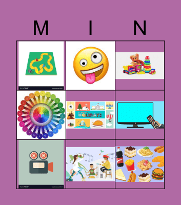 MINGO Bingo Card
