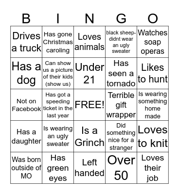 BREAK THE ICE BINGO Card