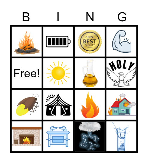 God is HOLY Bingo Card