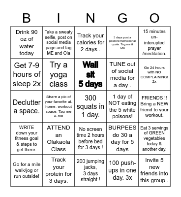 BETTER BINGO Card