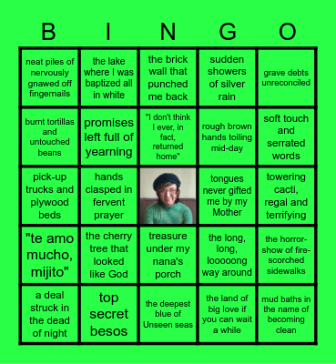 Rudy: I Am From Bingo Card