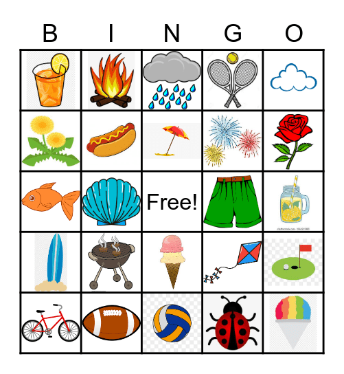 Summer BINGO Card