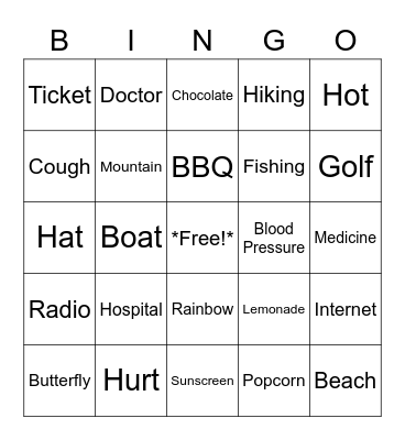 ASL Wednesdays Bingo Card