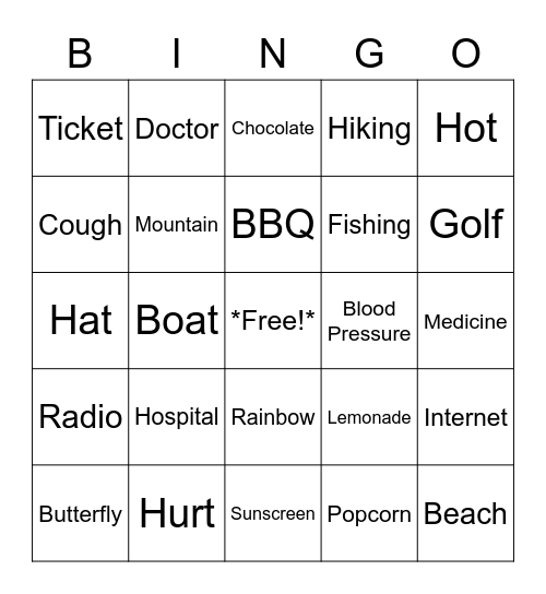 ASL Wednesdays Bingo Card