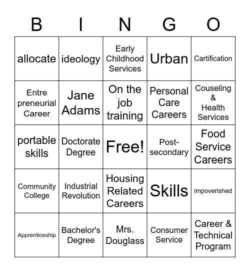 Bingo Card