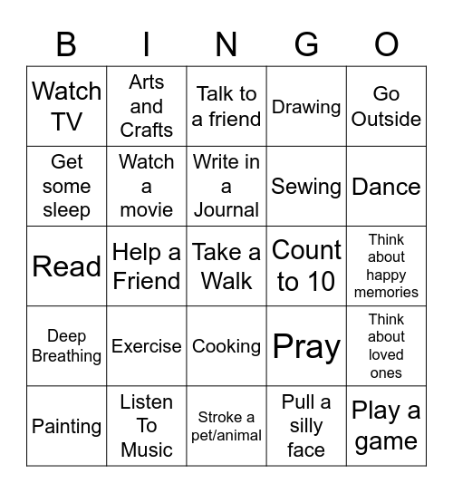 When anger strikes... Bingo Card