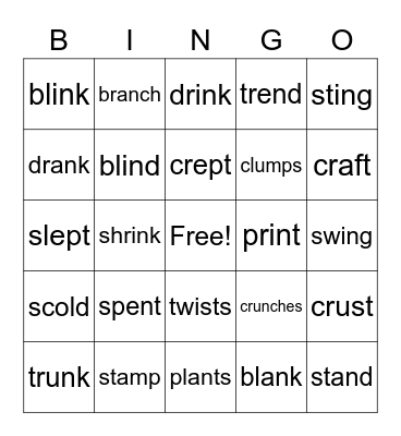 Bingo WRS Step 2.4 Bingo Card