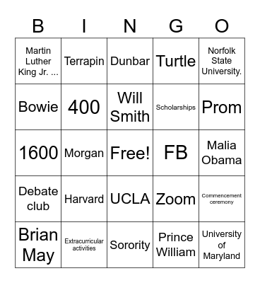 EY CMAP Bingo 2021 Bingo Card