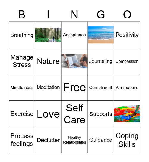 Therapy Bingo Card