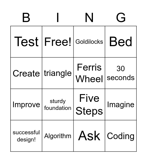 Applied Engineering Bingo! Bingo Card