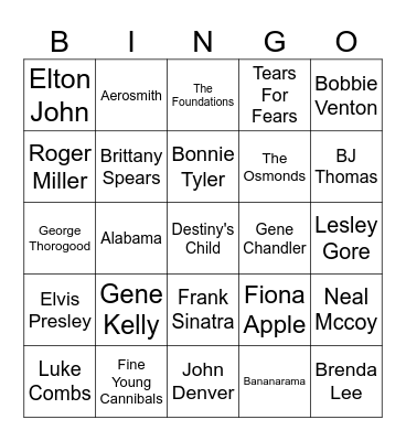 Time Warp Bingo 1 New 2026 Bingo Card