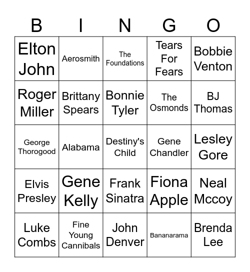 Time Warp Bingo 1 New 2026 Bingo Card