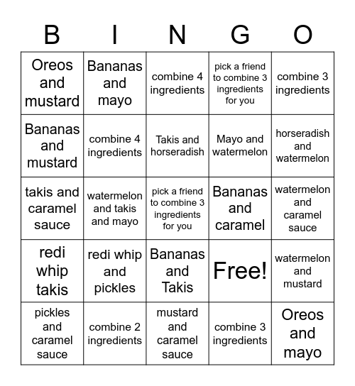 WEB celebration bingo Card