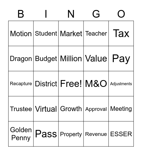 Board Bingo Fun Bingo Card