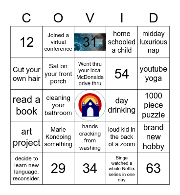 COVID Bingo Card