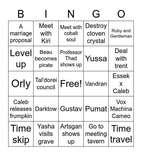 cr campaign 2 final Bingo Card