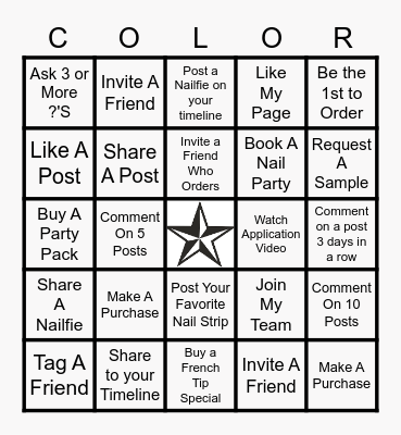 CHEY'S PARTY Bingo Card