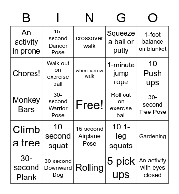 The Most Fun Work! Bingo Card