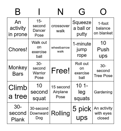 The Most Fun Work! Bingo Card