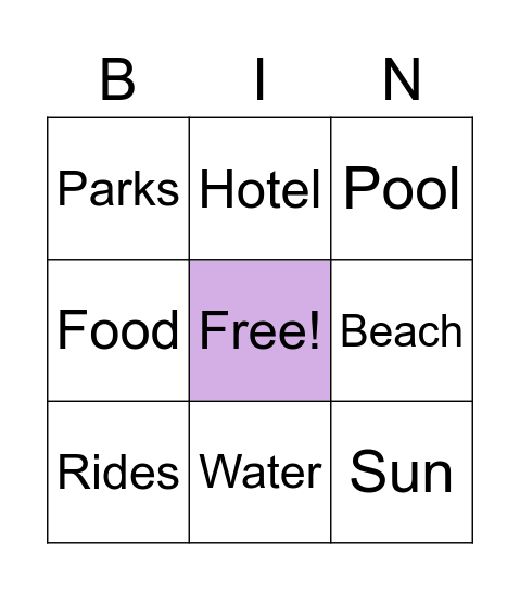 FLORIDA Bingo Card