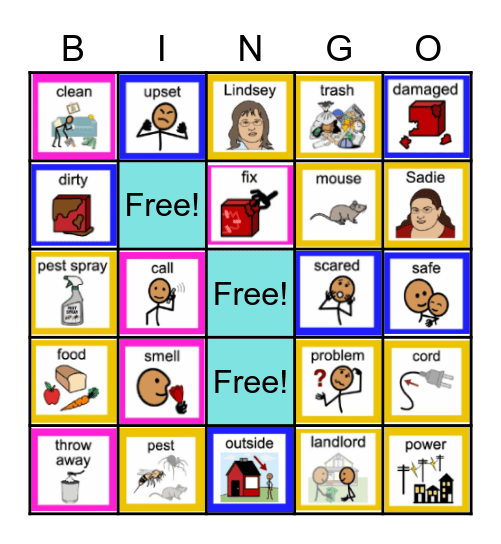 Problems with Pests 🐜🕷🐁 Bingo Card