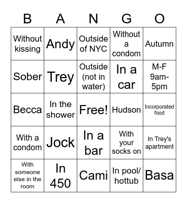 BEEF FIESTA Bingo Card