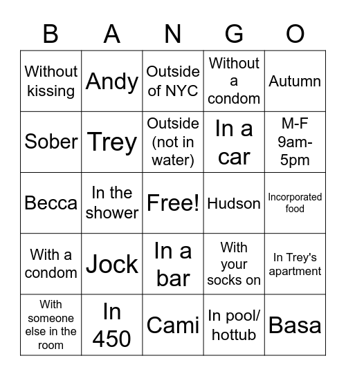 BEEF FIESTA Bingo Card