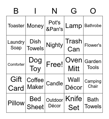 Chelsey Bingo Card