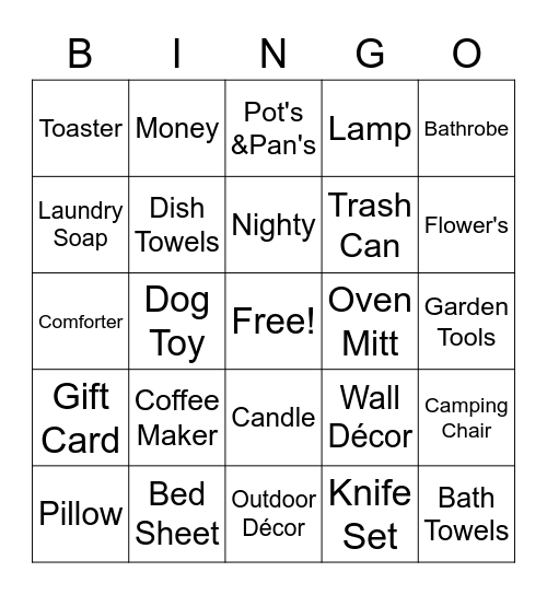 Chelsey Bingo Card