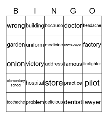 Josh's Bingo Game Bingo Card