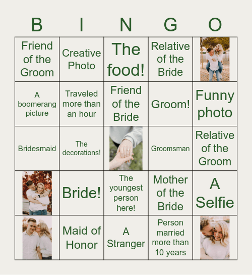 Big Head Bingo! Bingo Card
