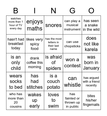 Hex Mobile Team Bingo Card