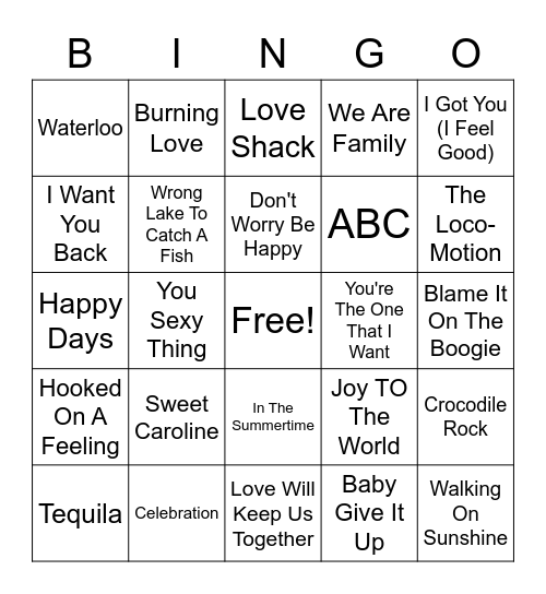 Elks #2 Bingo Card