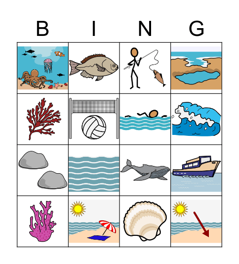 Big Blue Ocean Bingo Card