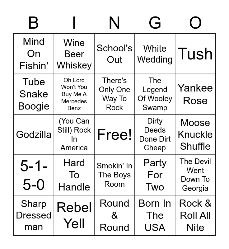 Elks Cover All Bingo Card