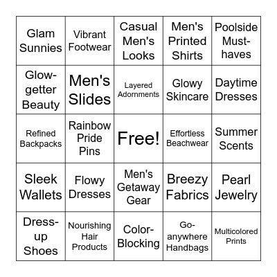 NM Bingo Card