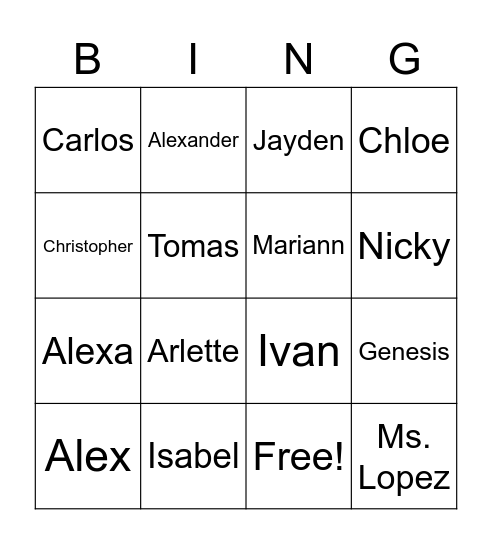 Have a Fun Summer Bingo Card