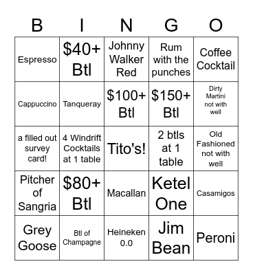 Flagged Friday Bingo Card