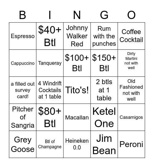 Flagged Friday Bingo Card
