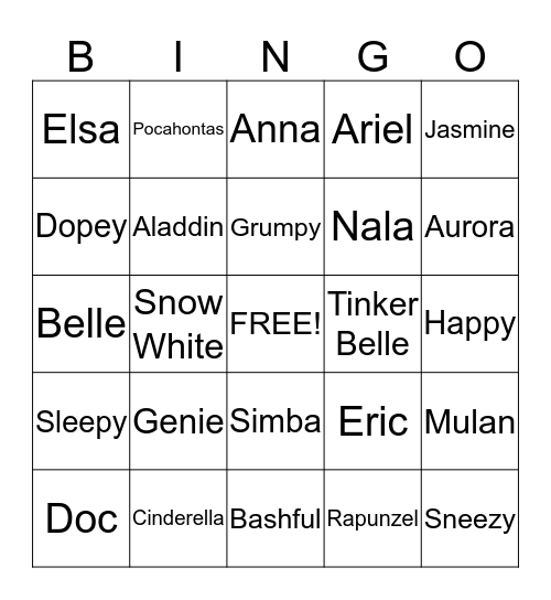 The most rockinest awesome-ist Bingo game ever! Bingo Card