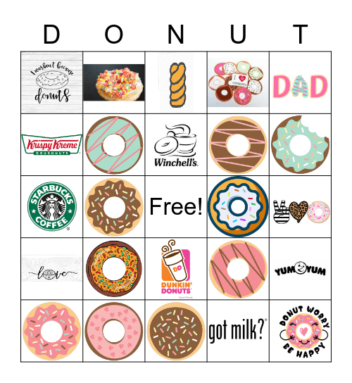 donut bingo Card