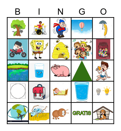 Tykes Camp Bingo Card