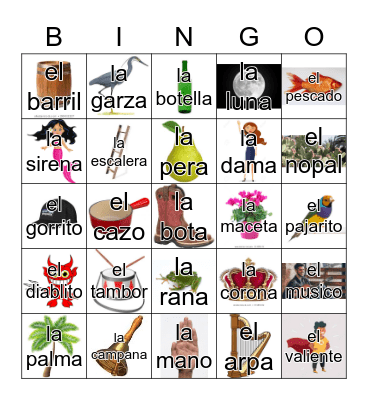 Loteria Mi Pueblito Bingo Card