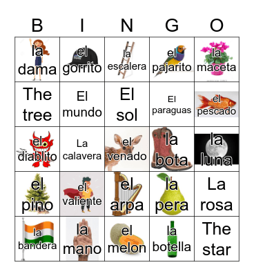 Loteria Mi Pueblito Bingo Card