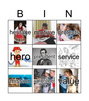 GR4 Unit8 Part1 Bingo Card