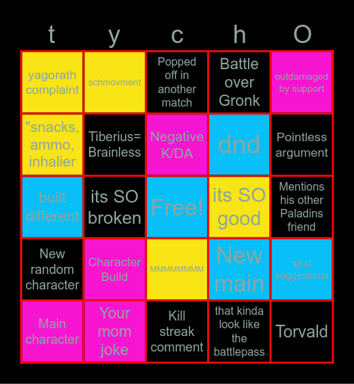 Ancient 1 Bingo #2 Bingo Card