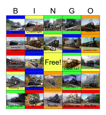 Big Steam is Back Bingo Card