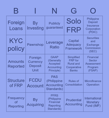 MPCB M6 CH8 Bingo Card
