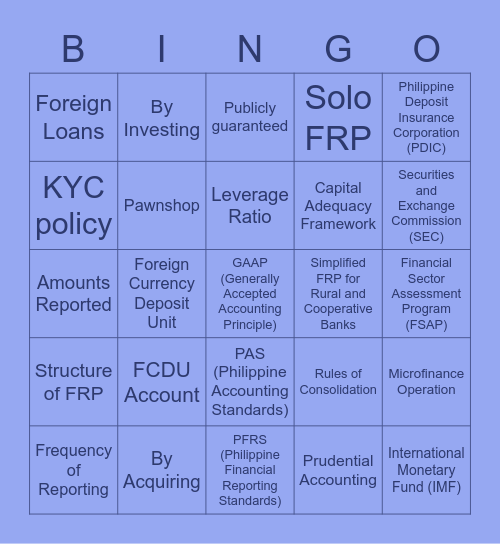 MPCB M6 CH8 Bingo Card